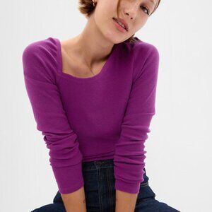 Gap Rib Asymmetric Top XS Petite